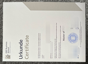 EBZ Business School Urkunde