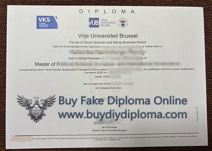 Vrije Universiteit Brussel Credentials 2025