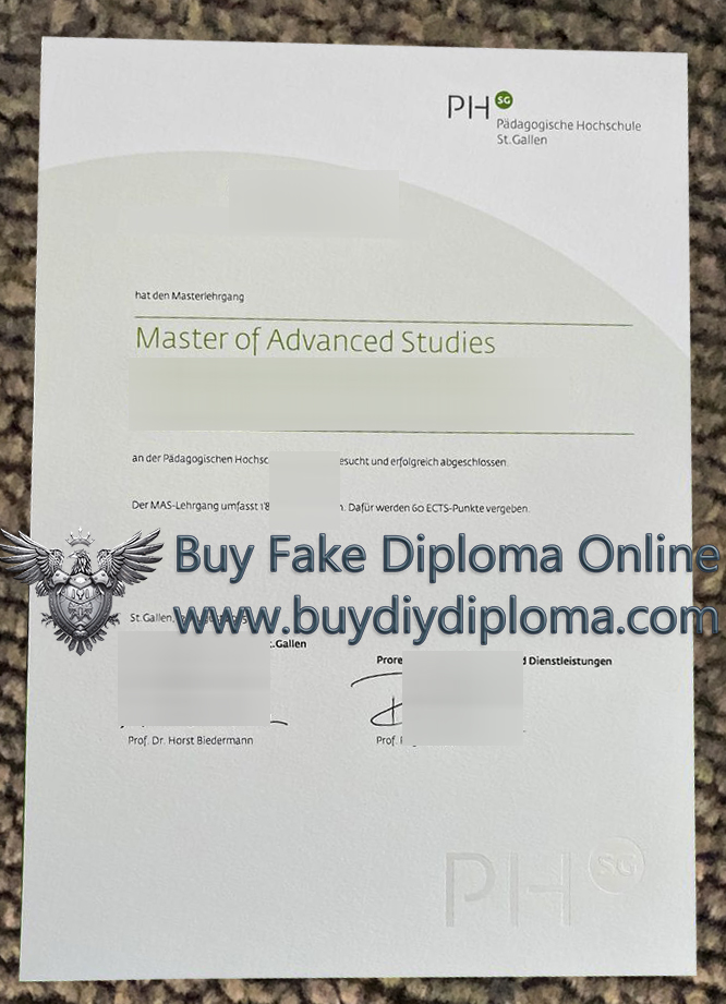Pädagogische Hochschule St. Gallen Credentials