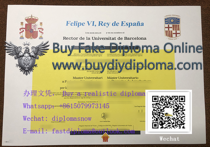 Universitat de Barcelona Master's Credentials Universitat de Barcelona Master's Credentials