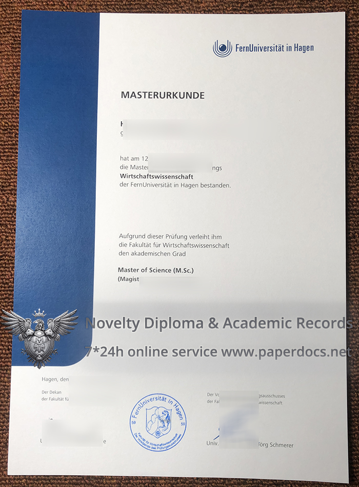 Fernuniversität in Hagen Urkunde