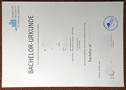 Frankfurt University of Applied Sciences Urkunde