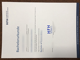 Hamburger Fern-Hochschule Urkunde sample