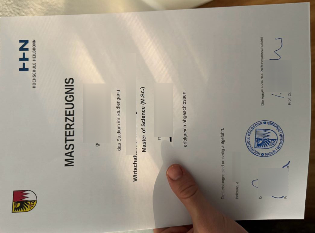 Hochschule Heilbronn Zeugnis 2026