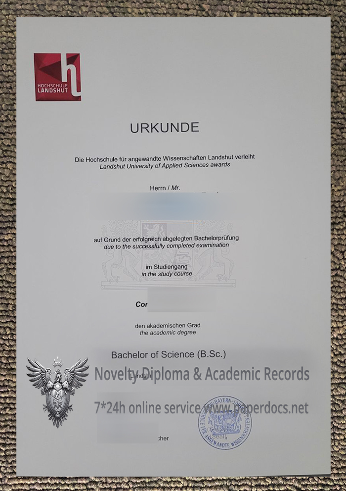 Hochschule Landshut Urkunde Hochschule Landshut Urkunde