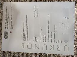 Martin-Luther-Universität Halle-Wittenberg Urkunde