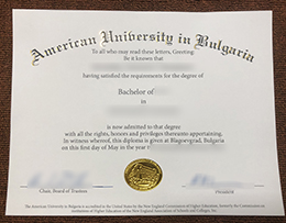 AUBG diploma