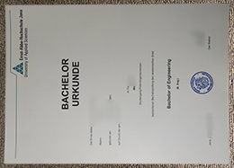 Ernst-Abbe-Hochschule Jena Urkunde sample