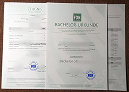 FOM Urkunde und Zeugnis sample