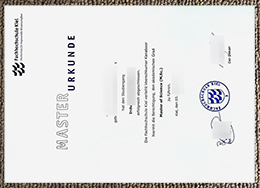 HAW Kiel Urkunde sample