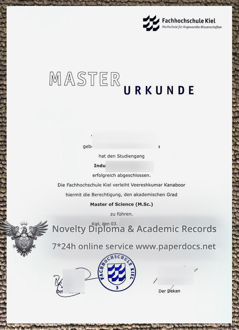 HAW Kiel Urkunde