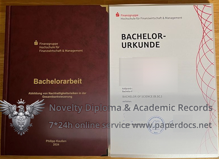 Hochschule für Finanzwirtschaft & Management URKUNDE