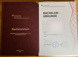 Hochschule für Finanzwirtschaft & Management urkunde