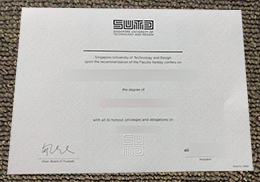 Singapore University of Technology and Design degree sample